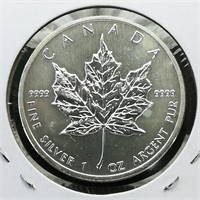 2013 Canada $5 Silver Maple Leaf 1 t oz.