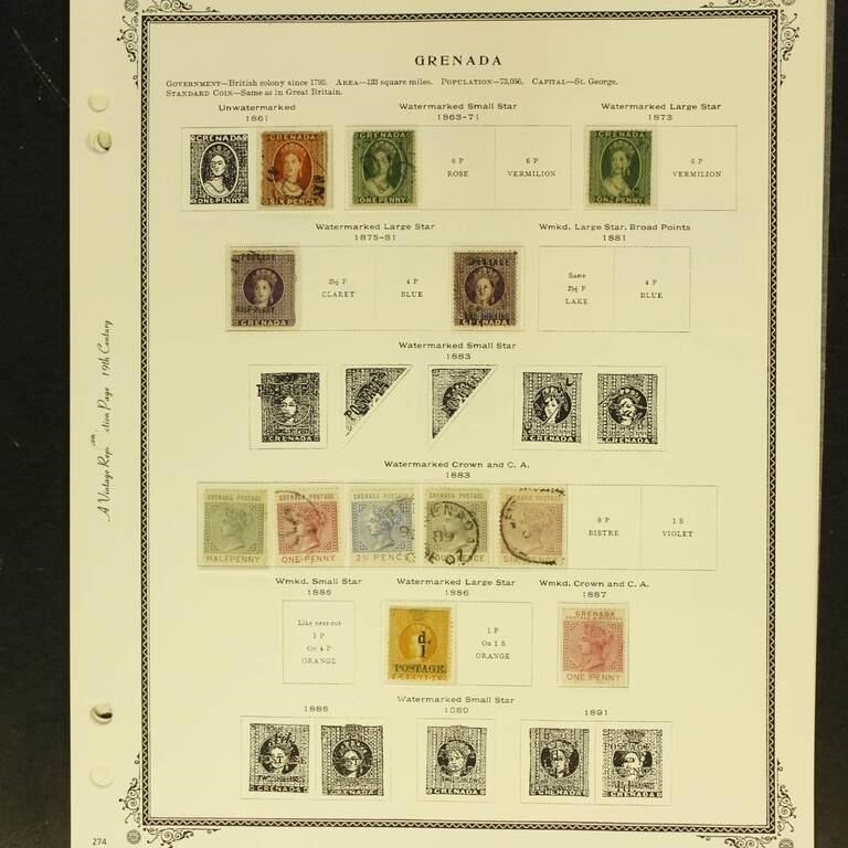 Grenada Stamps 1861-1950 Mint Hinged/NH and used,