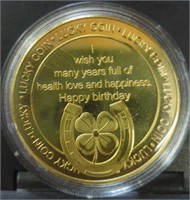 Lucky coin challenge coin