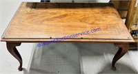 Wooden Coffee Table w/ Glass Protector Top