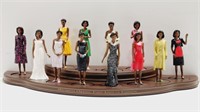 Danbury Mint set of Michelle Obama Figurines