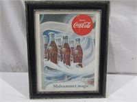 Coca Cola Ad In Frame Midsummer Magic