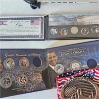 Misc Colorized Coins and Medal $4.00 Face