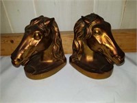 Stunning Vintage Metal Horse Head Bookends