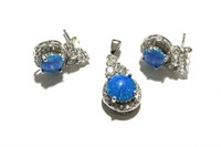 Silver Blue Opal Austrian Crystal Creation Set