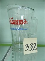 Hamm's Double Sided Logo Pitcher (9") -