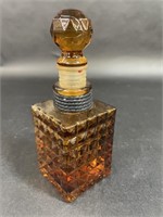 Amber Colored Glass Empty Perfume Bottle