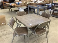 Card table with four chairs, shipping not