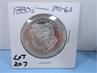 1880s Morgan Silver Dollar, MS-65