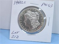 1882s Morgan Silver Dollar, MS-63