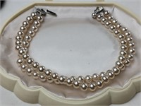 DBL STRAND PEARL NECKLACE