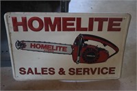 Homelite Metal Advertising Sign