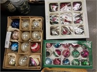 (3) Boxes of Mercury Glass Ornaments