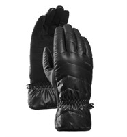 Womens Waterproof Black Hybrid Gloves