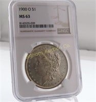 1900-O Morgan Silver Dollar NGC MS63