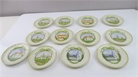 (12) French Longchamp Chateau Bread Plates