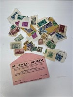 Stamps, various United States, etc.