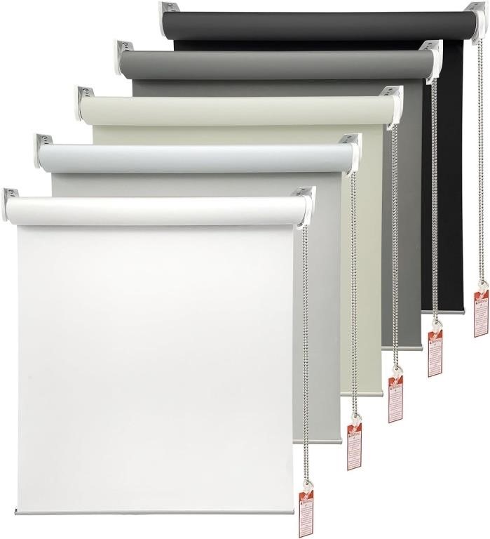 HOMEBOX 100% Blackout Roller Window Shades