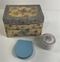 Sewing Box & Trinket & Manicure Set