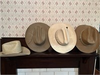 Miscellaneous hats sizes 6 7/8th to 7 7/8th.