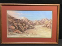 Original Painting Sinai Sunset by Nona Sperry