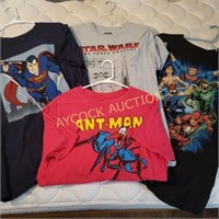 Men's t-shirts (Star Wars, Superman, etc.)