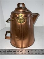 Large copper coffee pot