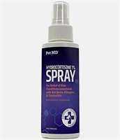 Pet MD Hydrocortisone 1% Spray for Dogs & Cats,