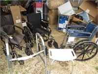 3pc Wheelchairs / Shower Seat / Folding Walker