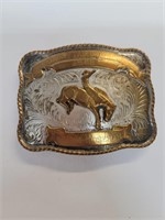 Comstock silver belt buckle