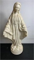 Vintage Plastic Mother Mary 23 inches tall