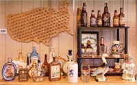 15 Jim Beam collectors bottles - glass bottles -