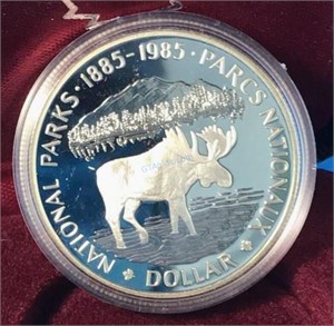 1985 Proof Silver Dollar Canada