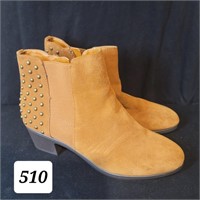 Leather Tan Booties