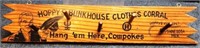 Hopalong Cassidy Hoppy's Bunkhouse Clothes Rack