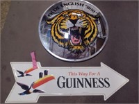Old English Mirror & Guinness Beer Sign
