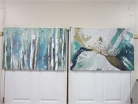 2 CANVAS WALL HANGINGS