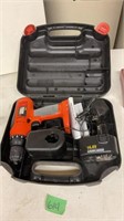 B&D drill with battery and charger