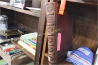 1860 MORAL EMBLEMS LEATHER BOUND BOOK