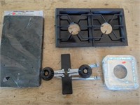 Double Burner Gas Stove Module and Grill Cover +