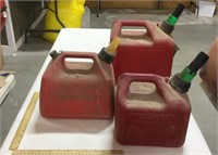 3 gas canisters: 1-2 gal