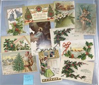 11 Christmas Antique/Vintage Postcards Ephemera