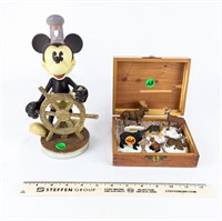 6 Miniature Animals, Small Cedar Box