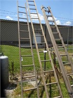 (2) Wooden Ladders