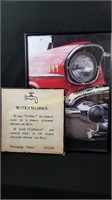 Framed Car Print & “Water Works” Monopoly Sign