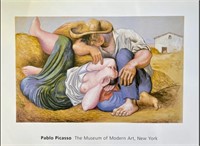 Picasso SLEEPING PEASANTS Plate Signed Lithograph