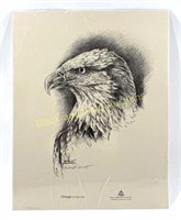 Charles Schwartz Bald Eagle Signed Lithograph