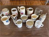 Lot of Ceramic Steins and mugs