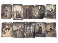 10 Tintype Photos Portraits of Women