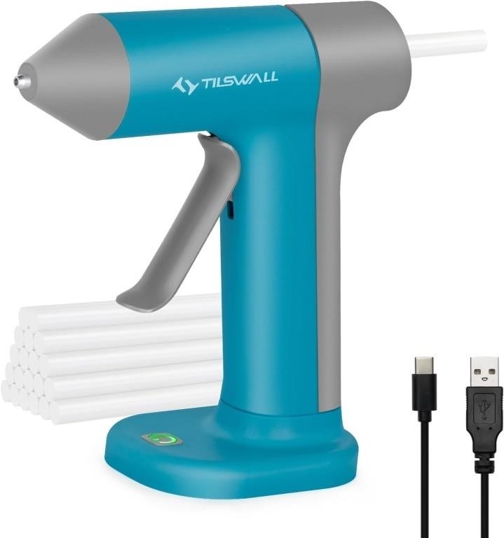 Tilswall Cordless Hot Glue Gun,4V Fast